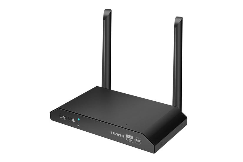 LOGILINK KVM-switch - KVM receiver - Svart - Metall