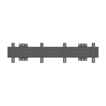 Multibrackets PRO Series M Wallmount Pro MBW2U Fixed 200 - konsol - för 2 LCD-bildskärmar - svart