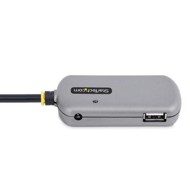 StarTech.com USB Extender Hub, 24m USB 2.0 Extension Cable with 4-Port USB Hub, Active/Bus Powered USB Repeater Cable, Optional 10W Power Supply Included - USB-A Hub w/ ESD Protection (U02442-USB-EXTENDER) - hubb - 4 portar