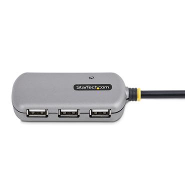 StarTech.com USB Extender Hub, 24m USB 2.0 Extension Cable with 4-Port USB Hub, Active/Bus Powered USB Repeater Cable, Optional 10W Power Supply Included - USB-A Hub w/ ESD Protection (U02442-USB-EXTENDER) - hubb - 4 portar