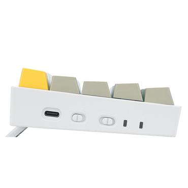 REDRAGON K530-YL&WT&GY-RGB-PRO Draconic Pro tastatur USB + RF Wireless + Bluetooth Hvid, Grå, Gul