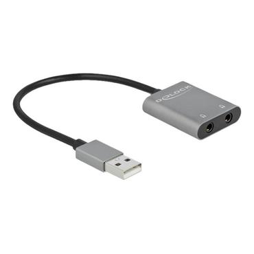 DeLOCK USB-A to headphone jack adapter