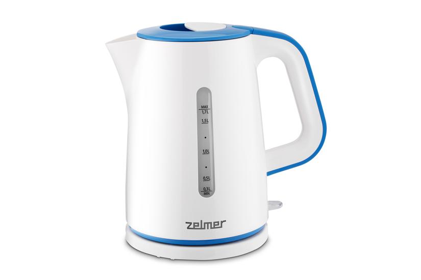 Zelmer ZCK7620B elkedel 1,7 L 2200 W Bl&aring;, Hvid