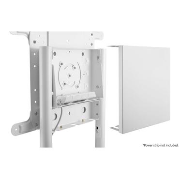 VivoLink Mobile stand - vogn med hjul - Anti-Theft - for LCD-tv/kurvet LCD-tv - hvid