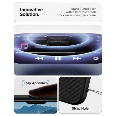 Spigen Enzo Aramid T (MagFit) mobiltelefon etui 16 cm (6.3") Cover Sort