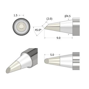 iFixit IF145-498-2 tilbeh&oslash;r til loddejern-/station 1 stk Loddespids