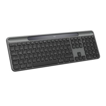 Logitech Signature Slim Solar+ K980 tastatur Universel RF trådløs + Bluetooth QWERTZ Tysk Grafit