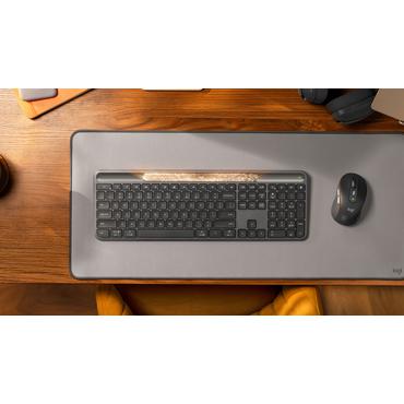 Logitech Signature Slim Solar+ K980 tastatur Universel RF trådløs + Bluetooth QWERTZ Tysk Grafit