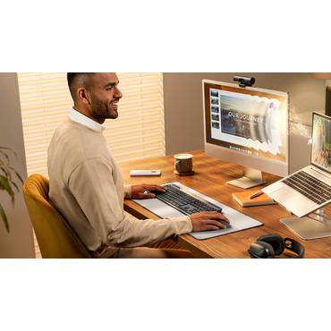 Logitech Signature Slim Solar+ K980 tastatur Universel RF trådløs + Bluetooth QWERTZ Tysk Grafit