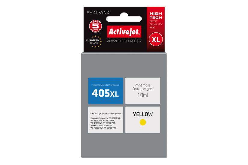 Activejet AE-405YNX Ink (erstatning Epson 405XL C13T05H44010; Supreme; 18 ml; gul)