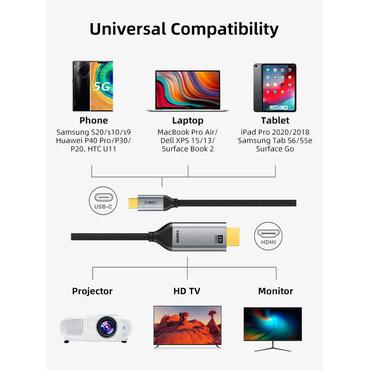 Cabletime USB-C kabel, USB-C: