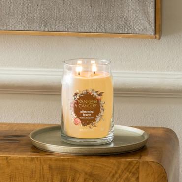 Yankee Candle 2653162E vokslys Rund Citrus Transparent, Gul 1 stk