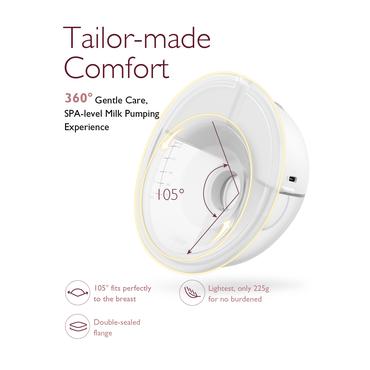 Momcozy BP180-GR00BA-A brystpumpe 160 ml Elektronisk