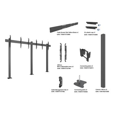 Multibrackets M Floormount Column Pro 3x1 stativ