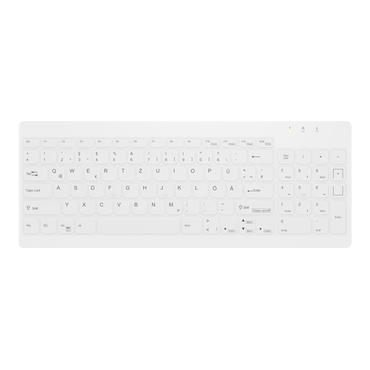 CHERRY Medical AK-C7012 - tangentbord - kompakt compact - QWERTY - hela norden - vit Inmatningsenhet