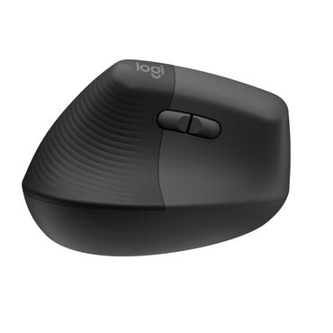 Logitech Lift Vertical Ergonomic Mouse - vertikal mus - Bluetooth, 2.4 GHz - grafit