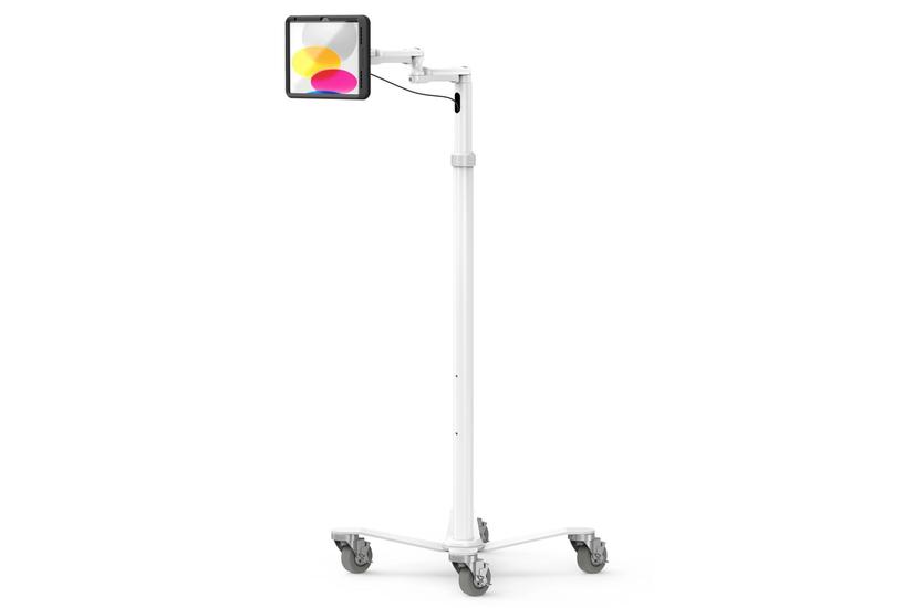 Compulocks iPad 10th-11th (A16) Gen PowerMove Medical Rolling Cart Extended Black vagn - f&ouml;r surfplatta - f&ouml;rl&auml;ngd - svart, vit