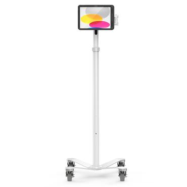 Compulocks iPad 10th-11th (A16) Gen PowerMove Medical Rolling Cart Extended Black vagn - f&ouml;r surfplatta - f&ouml;rl&auml;ngd - svart, vit