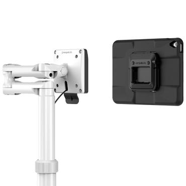 Compulocks iPad 10th-11th (A16) Gen PowerMove Medical Rolling Cart Extended Black vagn - f&ouml;r surfplatta - f&ouml;rl&auml;ngd - svart, vit