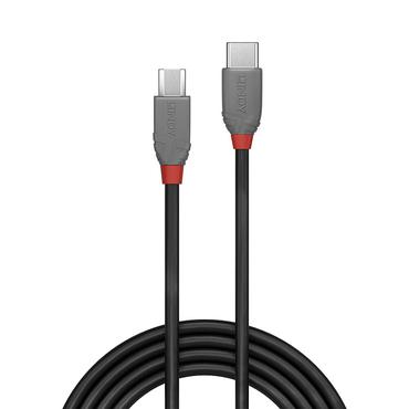 Lindy 36892 USB-kabel USB 2.0 2 m USB C Micro-USB B Sort, Gr&aring;