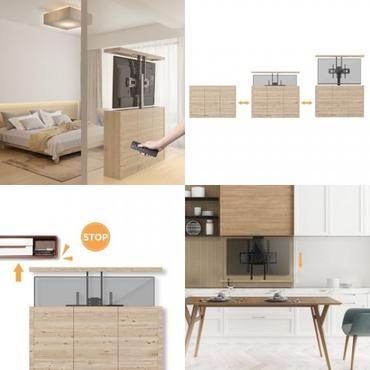 Maclean MC-866 tv-beslag 165,1 cm (65") Sort