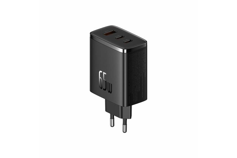 Ładowarka sieciowa Baseus OS-Cube Pro 2xUSB-C + USB, 65W (czarna)