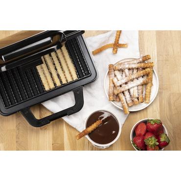 Tristar WF-1171 vaffeljern 1 vaffel/vafler 1000 W Sort, Rustfrit stål