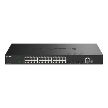 24 Ports GE PoE(30W) + 4 Ports 10G SFP+ Managed, 370W
