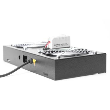 DIGITUS Professional Line DN-19 FAN-2-WM-T-SW - fl&auml;ktbricka f&ouml;r stativ