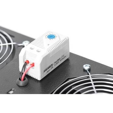 DIGITUS Professional Line DN-19 FAN-2-WM-T-SW - fl&auml;ktbricka f&ouml;r stativ