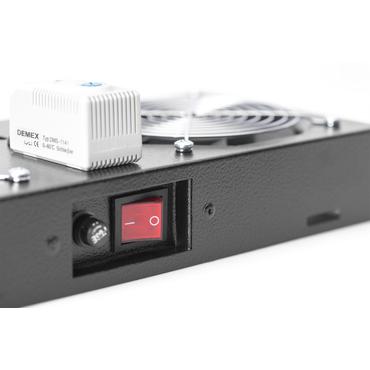 DIGITUS Professional Line DN-19 FAN-2-WM-T-SW - fl&auml;ktbricka f&ouml;r stativ