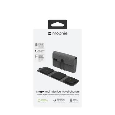 mophie 401309741 oplader til mobil enhed Headset, Mobiltelefon Grafit Vekselstrøm Trådløs opladning Indendørs