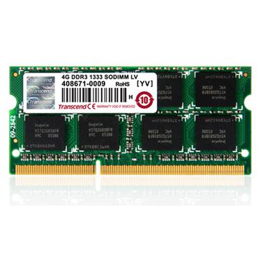 Transcend - 4GB - DDR3 RAM - 1333MHz - SO DIMM 204-PIN - Ikke-ECC - CL9
