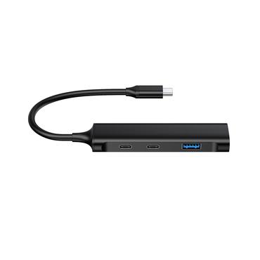 Conceptronic HUBBIES12B interface hub USB 3.2 Gen 1 (3.1 Gen 1) Type-C 5000 Mbit/s Sort