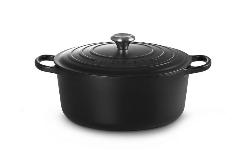 Le Creuset Signature Roaster round 30cm black Schwarz (21177300000430)