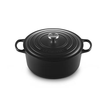 Le Creuset Signature Roaster round 30cm black Schwarz (21177300000430)