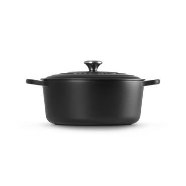 Le Creuset Signature Roaster round 30cm black Schwarz (21177300000430)