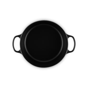 Le Creuset Signature Roaster round 30cm black Schwarz (21177300000430)