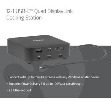 CLUB3D CSV-2542 dockingstation Docking USB 3.2 Gen 2 (3.1 Gen 2) Type-C Sort