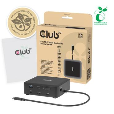 CLUB3D CSV-2542 dockingstation Docking USB 3.2 Gen 2 (3.1 Gen 2) Type-C Sort
