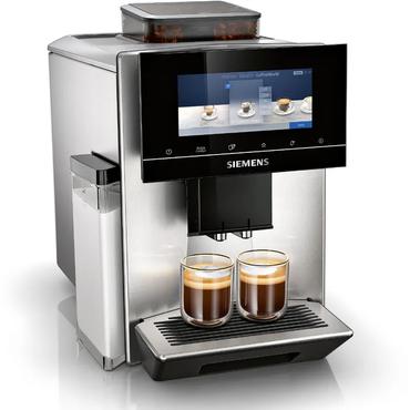 Siemens EQ900 TQ903D03 - automatisk kaffemaskine med mælkeskummer - 19 bar - rustfrit stål