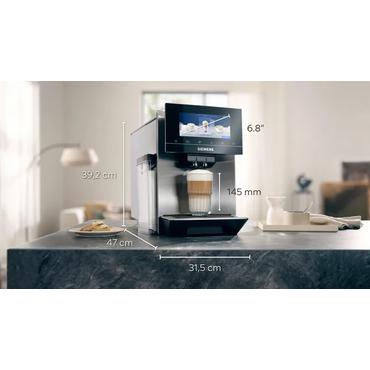 Siemens EQ900 TQ903D03 - automatisk kaffemaskine med mælkeskummer - 19 bar - rustfrit stål