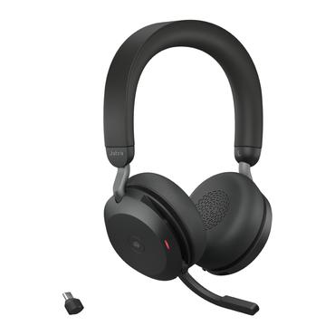 Jabra Evolve2 75 - headset - USB-C - med opladningsstander