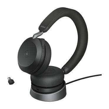 Jabra Evolve2 75 - headset - USB-C - med opladningsstander