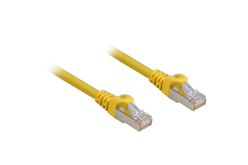 Sharkoon patch-kabel - 25 cm - gul