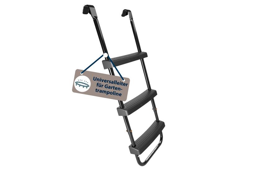 Universalleiter 70 bis 100cm (schwarz, für Trampoline)