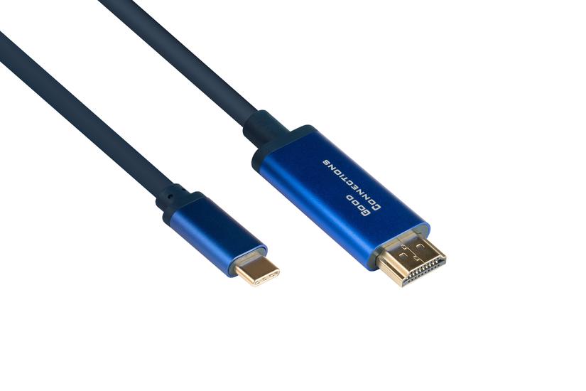 Good Connections USB-kabel - 1 m - USB Type-C - Gold - HDMI Type A (Standard)