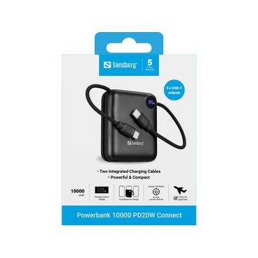 Sandberg 421-26 powerbank Lithium polymer (LiPo) 10000 mAh Sort