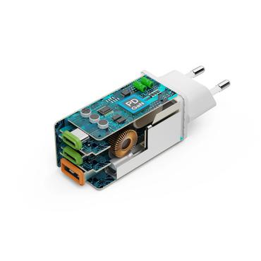 Hama 00125142 oplader til mobil enhed Universel Hvid Vekselstrøm Hurtig opladning Indendørs