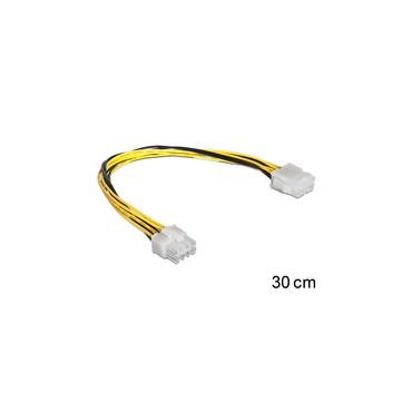 Delock - f&ouml;rl&auml;ngningskabel f&ouml;r str&ouml;m - 8 stifts intern str&ouml;m till 8 stifts intern str&ouml;m - 30 cm